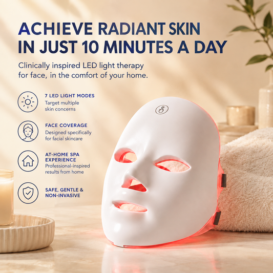 Lumière Skin™ LED Face Light Therapy Mask | At-Home Skincare Device