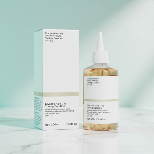 Lumière Skin™ | 100ml Glycolic Acid 7% Toning Solution To Remove Acne and Moisturize Skin
